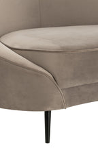 J-Line sofa Elisabeth - textiel - zilver