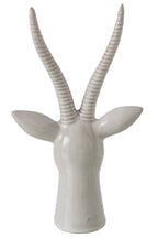 J-Line decoratie Hert Hoofd - porselein - ecru - large