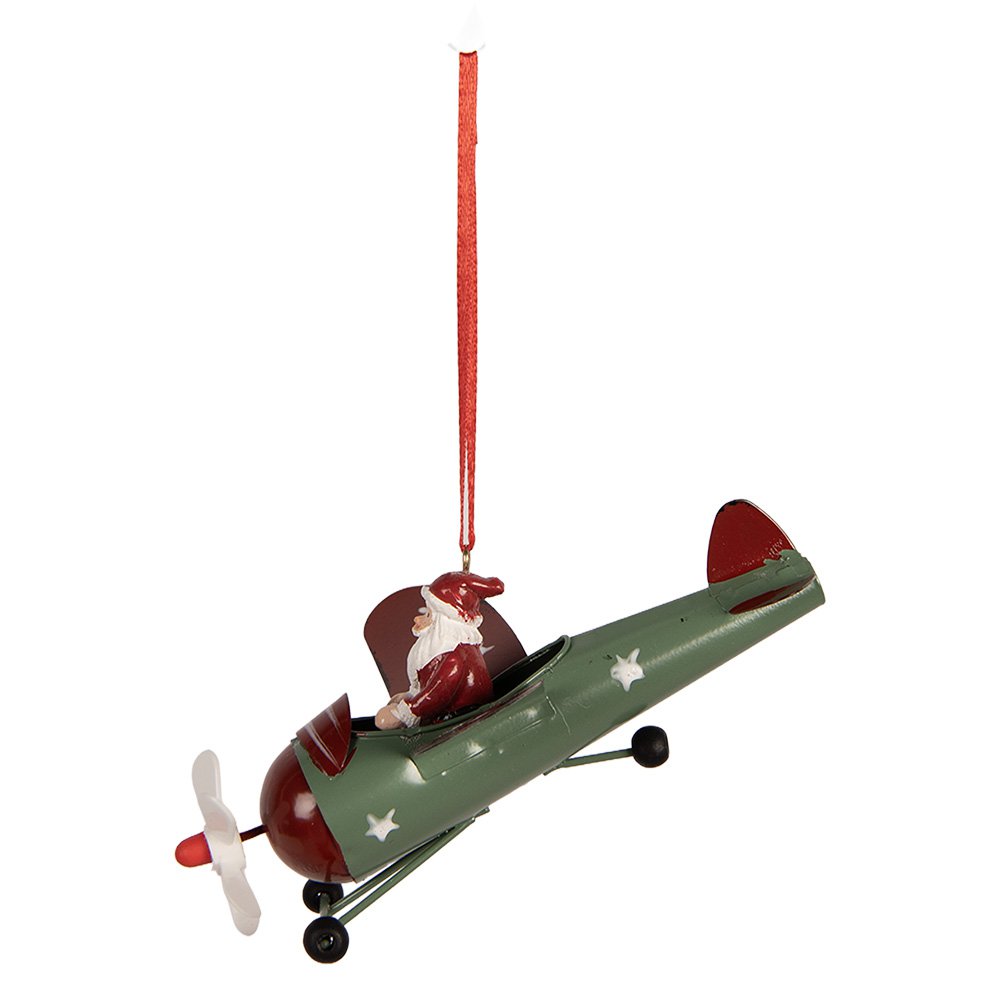 Kersthanger Kerstman 13x11x5 cm Rood Kunststof
