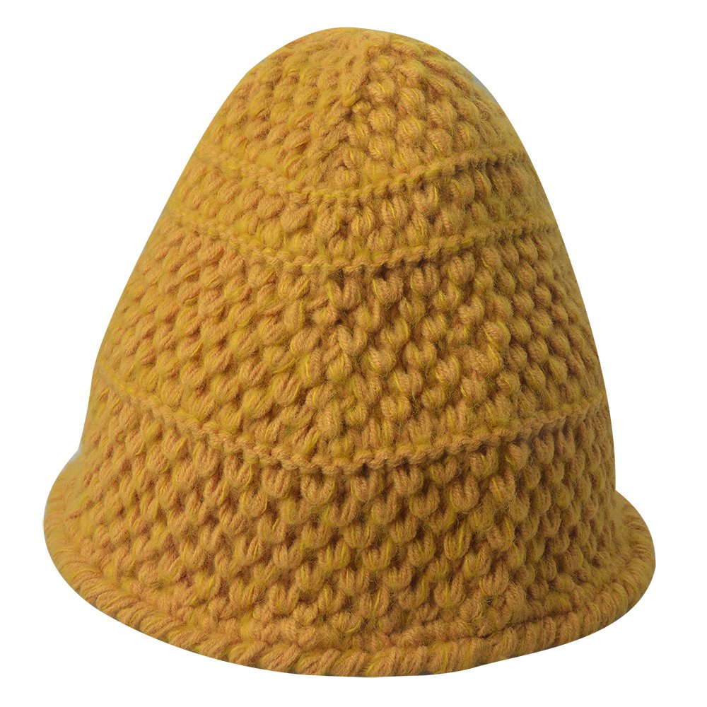 Muts Dames 20 cm Geel Synthetisch Hoofddeksel
