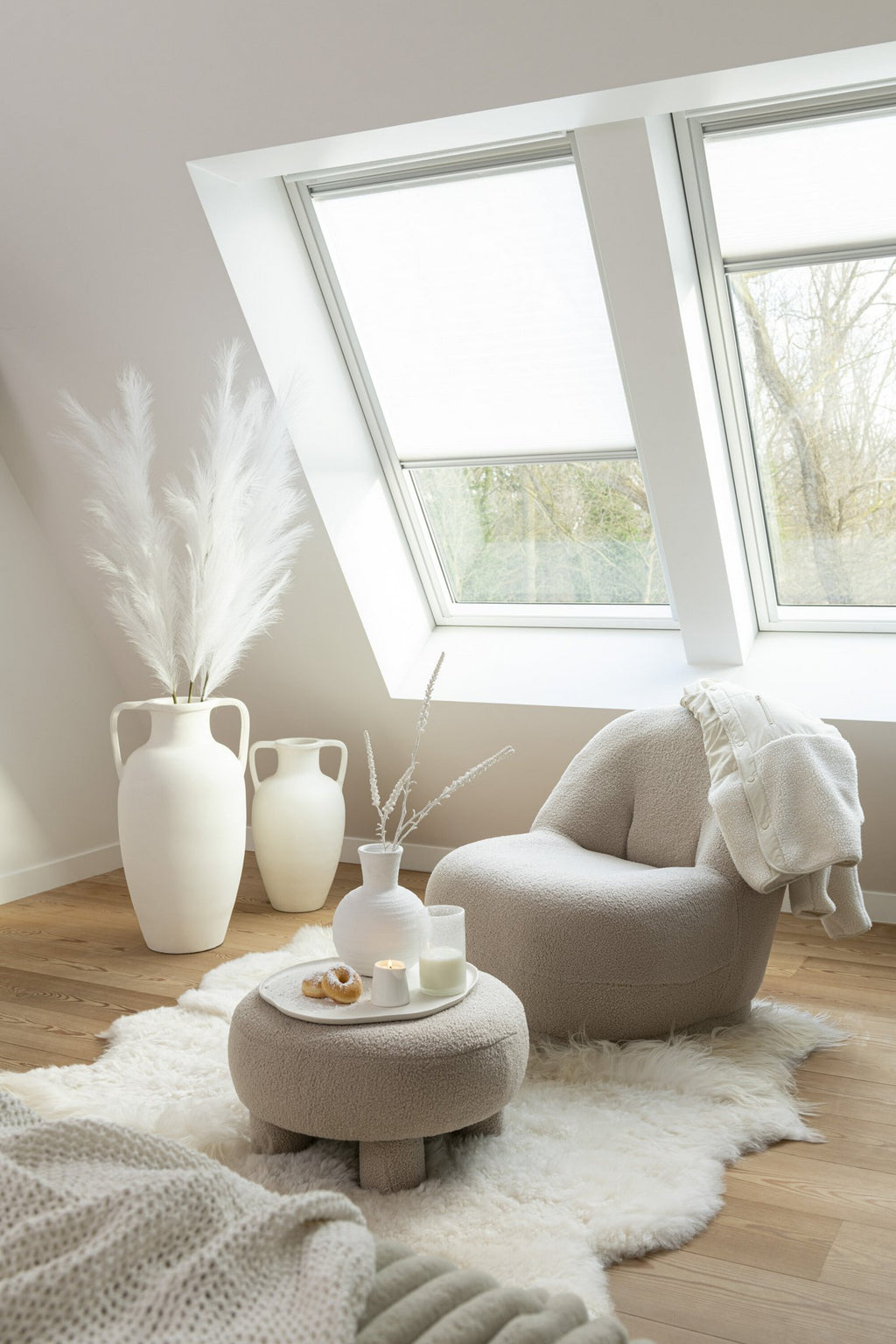 J-Line Zetel Teddy Bouclé Warm Beige