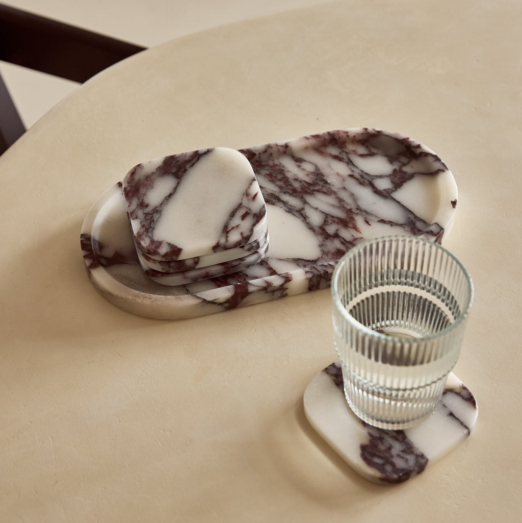 Marmer tray ovaal 30x15cm Calacatta