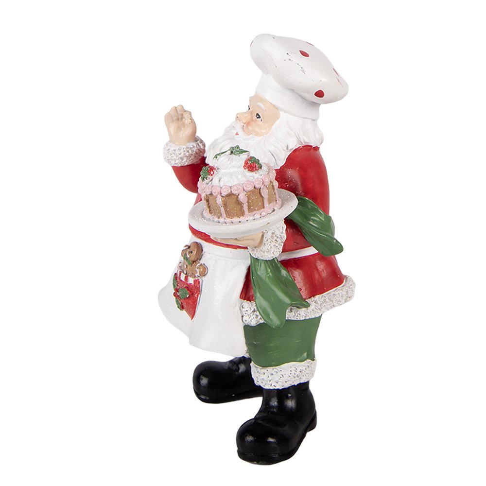 Kerstdecoratie Beeld Kerstman 9x8x16 cm Rood Kunststof