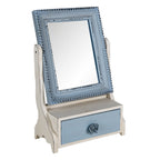 Staande Spiegel 25x38 cm Blauw MDF Staande Spiegel