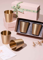 Avisa Messing bekers - Set van 2