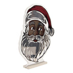 Kerst Infinity Spiegel Lamp Kerstman 48x8x57 cm Rood Kunststof