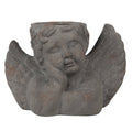 Bloempot Engel 30x13x20 cm Grijs Steen Bloempot Binnen