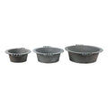 Decoratie schaal Set van 3 Ø 36x11 cm Grijs Metaal