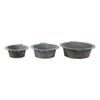 Decoratie schaal Set van 3 Ø 36x11 cm Grijs Metaal