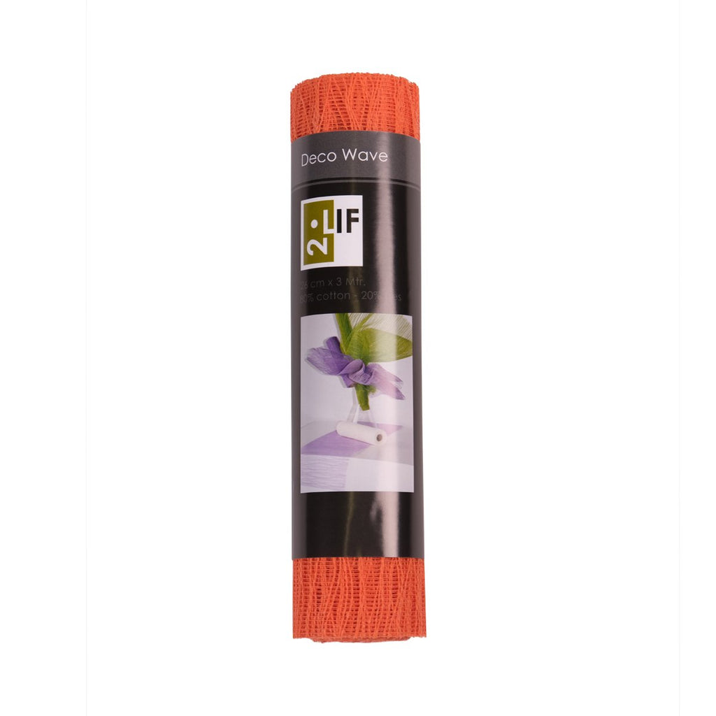 Wave Tafelband oranje 26cmx3m (rolled)