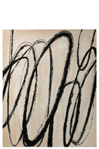 J-Line schilderij Ringen - hout - bruin
