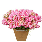 Was kunstmatige bloemspray x3 78cm roze