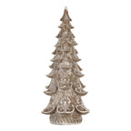 Decoratie Kerstboom 14x14x30 cm Bruin Kunststof