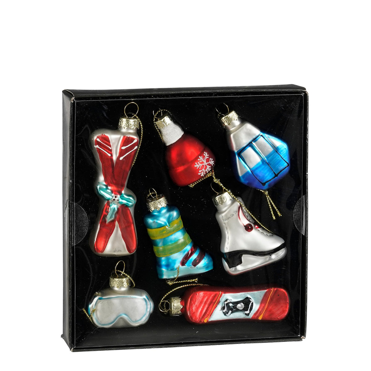Ornament wintersport 7 stuks