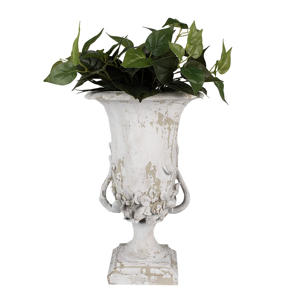 Bloempot 46 cm Beige Polyresin Decoratie Vaas
