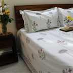 Laken | Handblok Cotton Garden Geïnspireerd | Set van 3