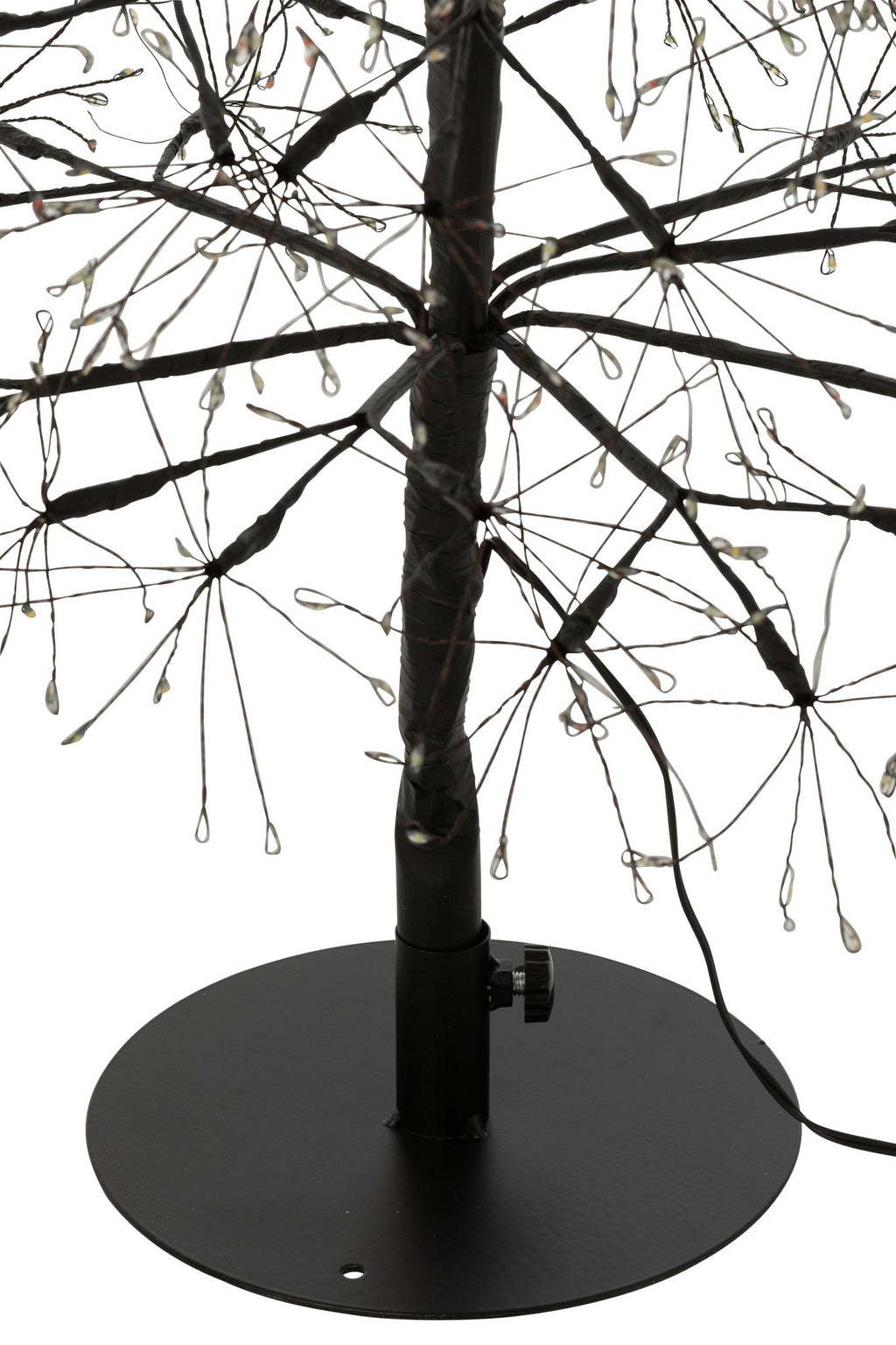 J-Line decoratie Boom Multicolor - ijzer - zwart - M - LED