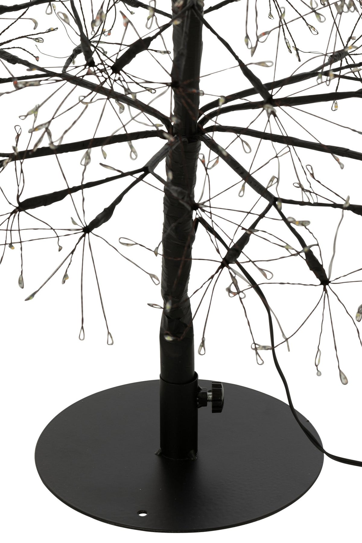 J-Line decoratie Boom Multicolor - ijzer - zwart - M - LED