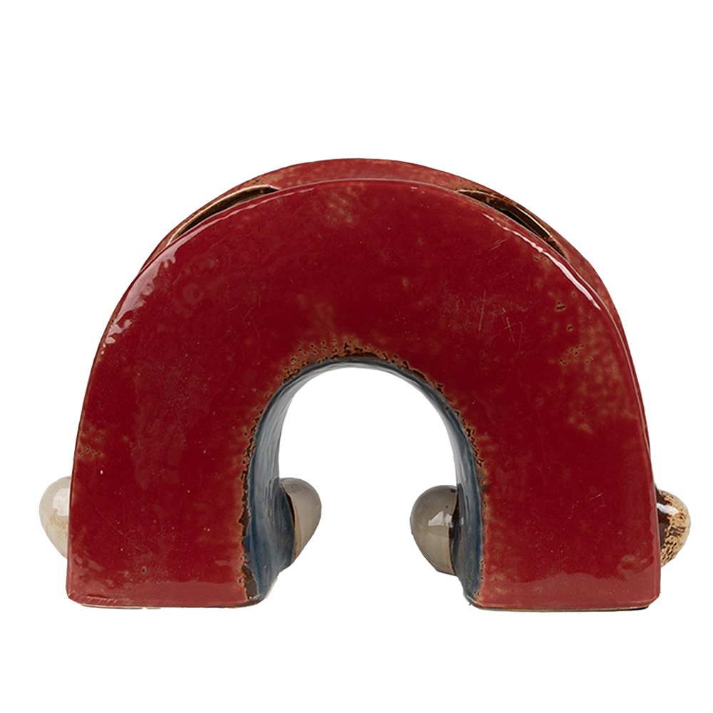 Bloempot 26x9x16 cm Rood Keramiek Regenboog