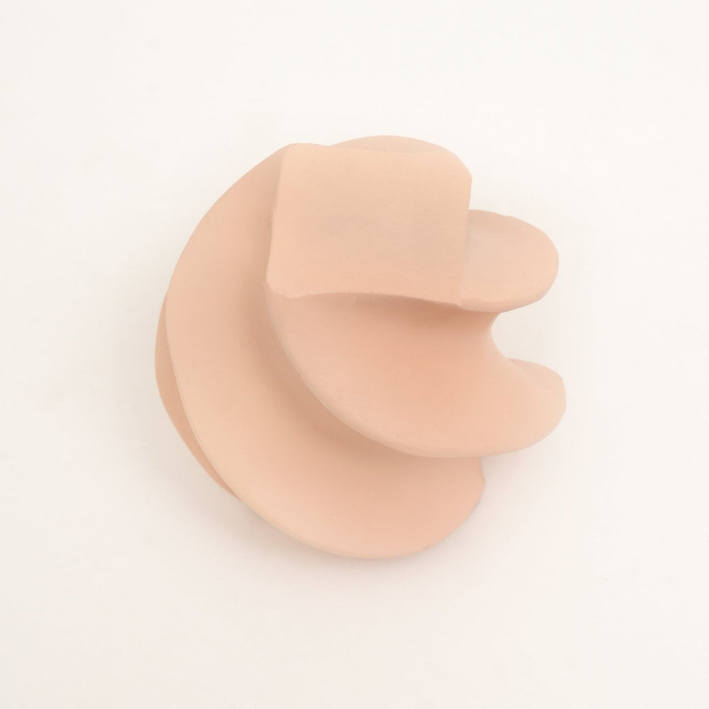 Abstract aluminium decorobject – beige gepoedercoat