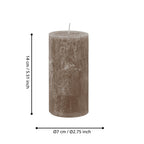 Kaars Glenbarr Bruin 7x14cm