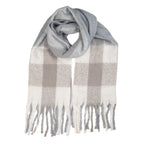 Wintersjaal Dames 50x210 cm Grijs Textiel
