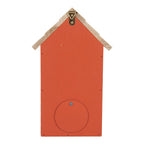 Decoratie Vogelhuis 15x10x22 cm Rood Hout