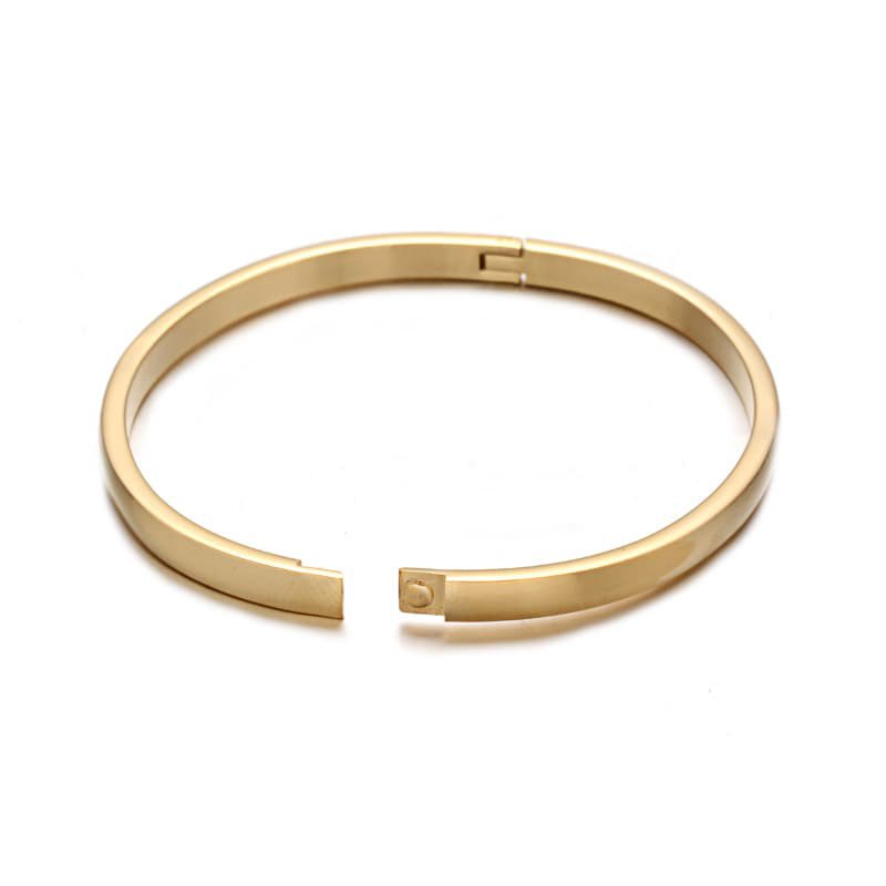 Louiz Classic Bangle 4 mm Goud