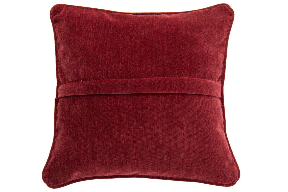 J-Line Kussen - polyester - bordeaux