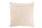 J-Line Kussen Teddy Strepen Stiksel Katoen/Polyester Beige