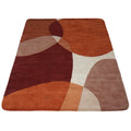 Vloerkleed Abstract Terra/Bruin - Rounded Corners 200 x 280 cm