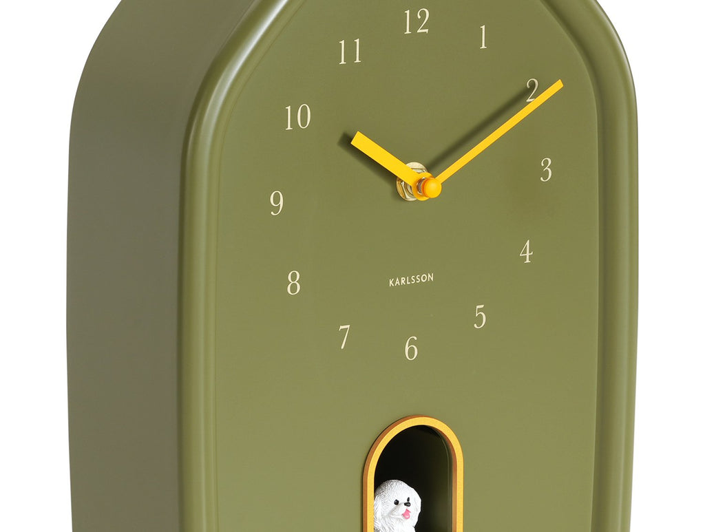 Wandklok Modern Hondje