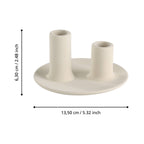 Kandelaar Valakish Beige 13x6,3cm