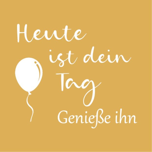 Wenskaart - Heute ist dein Tag