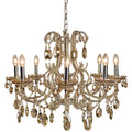 Kroonluchter Ø 70x58 cm Beige IJzer Hanglamp