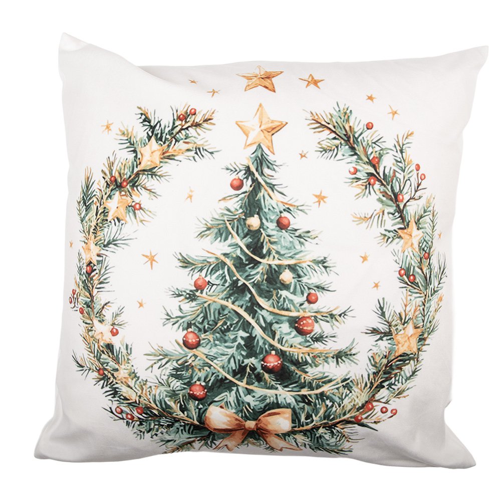 Kussenhoes 45x45 cm Wit Polyester