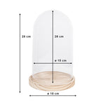 Stolp Ø 18x28 cm Glas Glazen Stolp