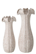 J-Line Vaas - klei/glazuur - lichtbeige - large