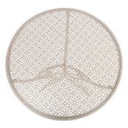 Bistroset Bistrotafel Bistrostoel 3-delig Ø 60x74 / 50x40x92 cm Wit Metaal