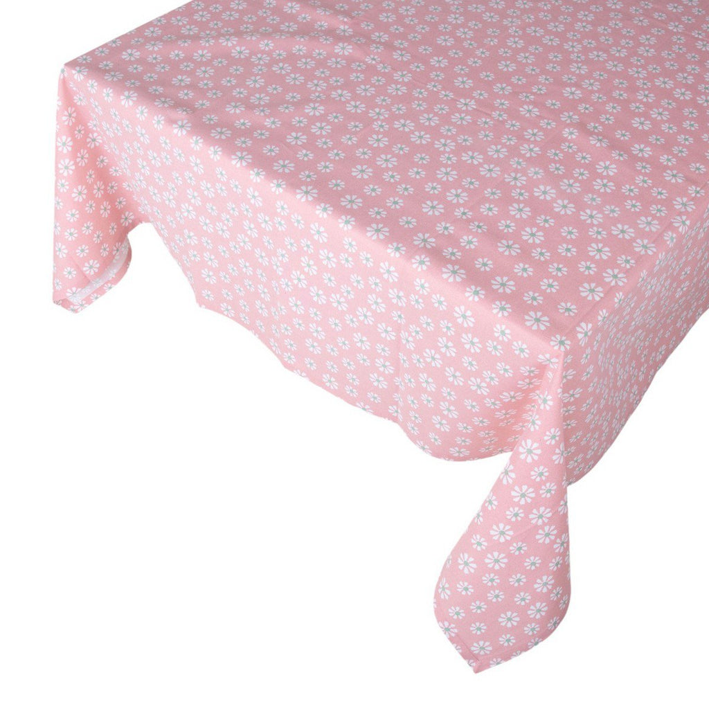 Daisy Flowers Tafelkleed Textiel roze 140x250cm