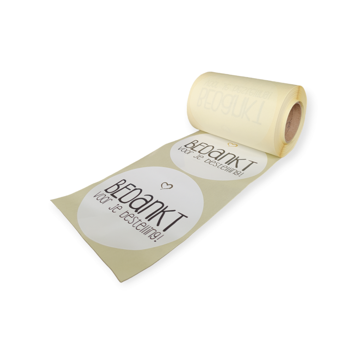 Webshop etiket – XL wit - 250 stuks