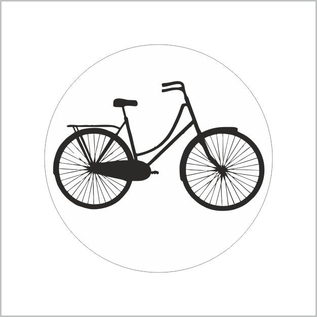 Wensetiket - Fiets - rol van 500 stuks