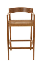 J-Line barstoel Emma - hout - bruin