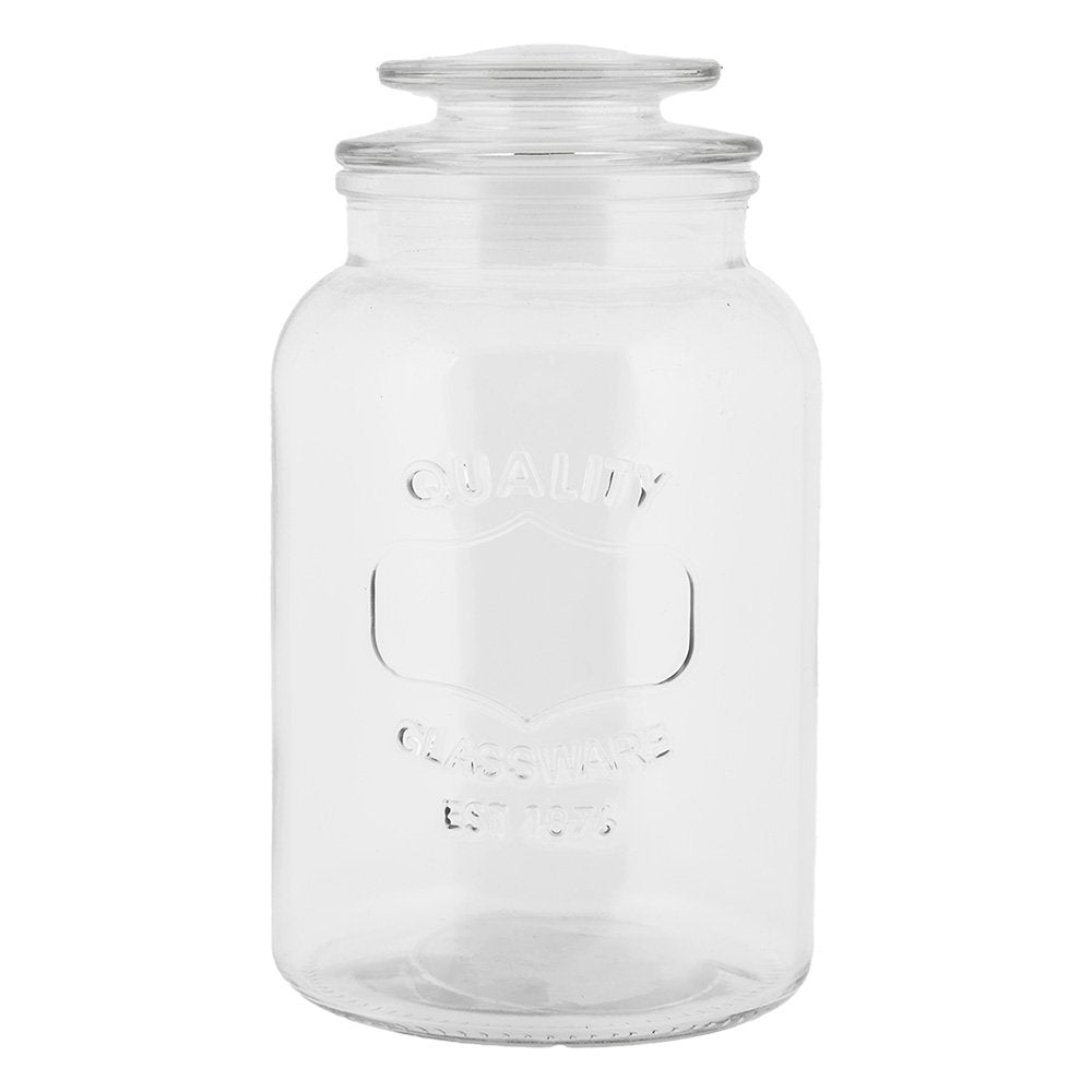 Voorraadpot Deksel Ø 12x21 cm Transparant Glas
