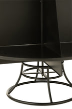 J-Line rek Kerstboom - metaal - zwart - M