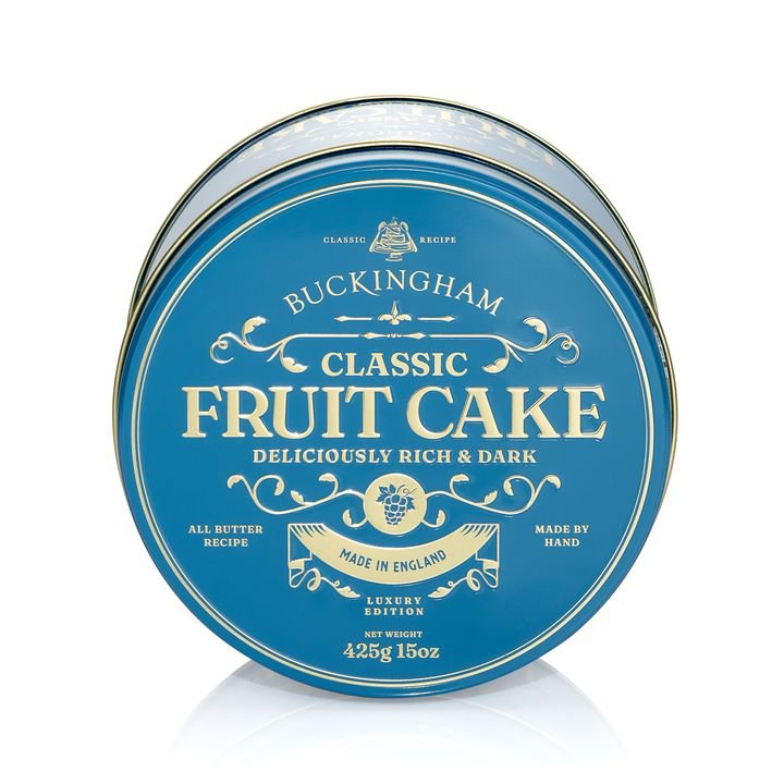 Buckingham Cakes - Classic Fruit Cake - vintage blik