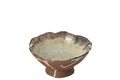 J-Line plateau Decoratief Naga - keramiek - roest/bruin - small