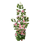 Kunstbloem 87 cm Roze Groen Kunststof