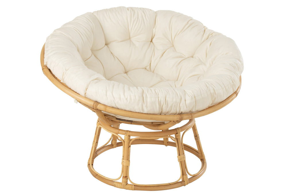 J-Line Sofa Celine + Kussen Rotan Naturel