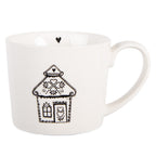 Mok 275 ml met Porselein Gingerbread House